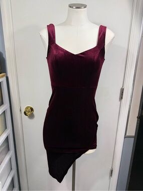 Privy Fitted suede mini-dress, size S